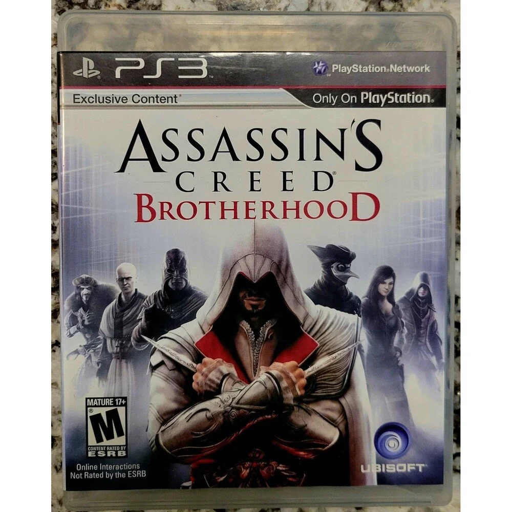 SONY PLAYSTATION 3 PS3: ASSASSIN'S CREED BROTHERHOOD, CLEAN DISC, FAST SHIPPING